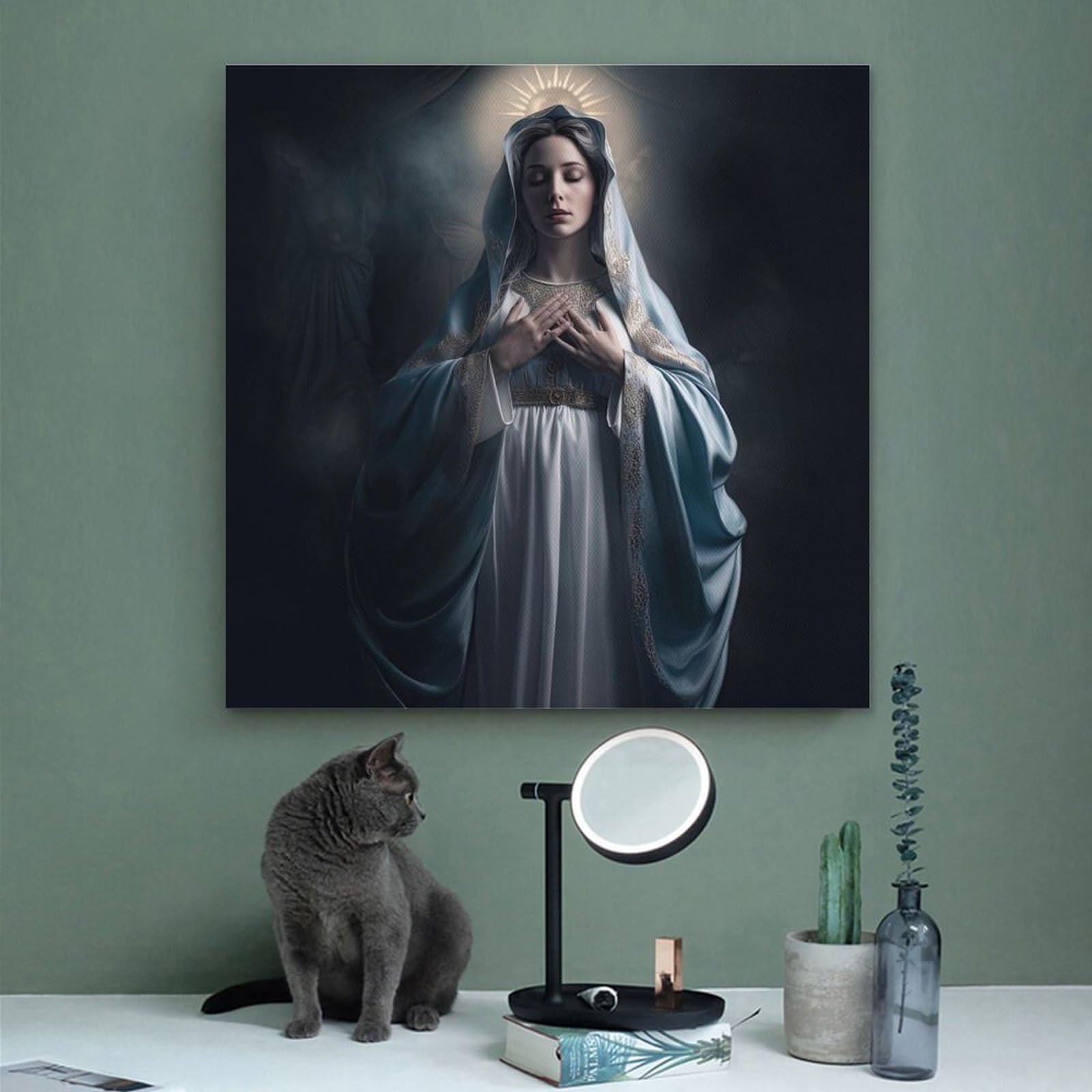 NOHF Virgin Mary Poster Holy Mother Mary Poster Wall Art Print